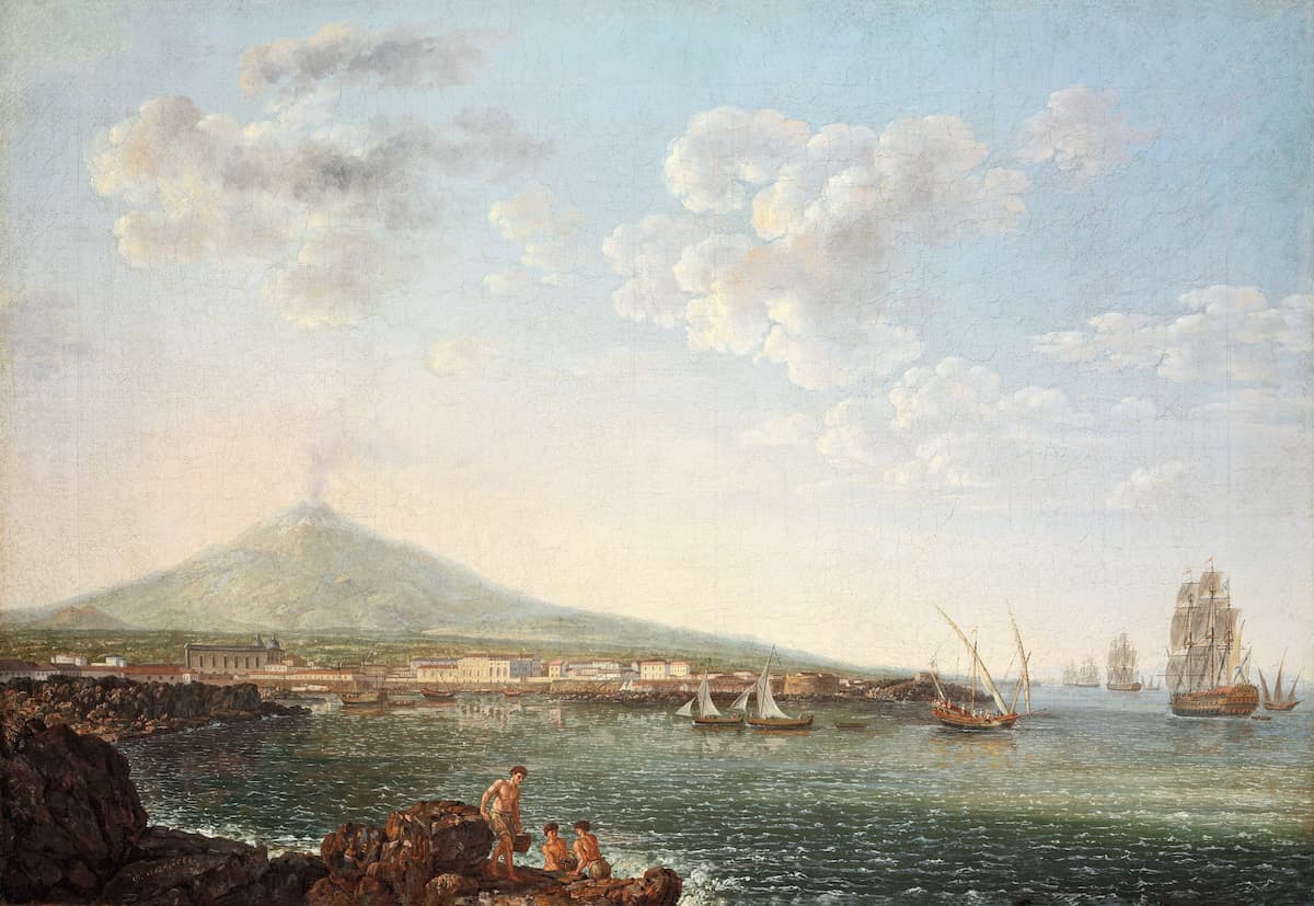Федор Яковлевич Алексеев. Вид на Катанью и Этну, ок. 1778