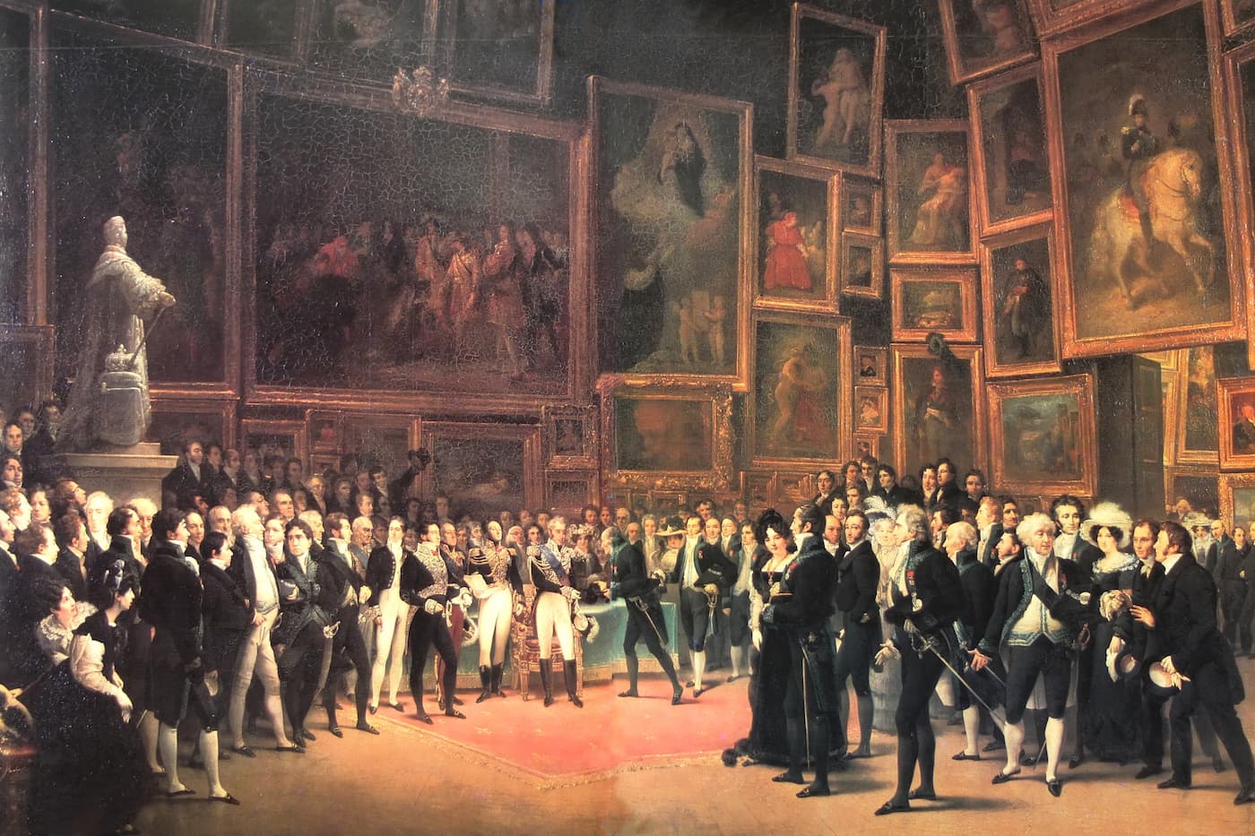 Парижский Салон 1824 года. Картина Франсуа-Жозефа Эма. 1827 год