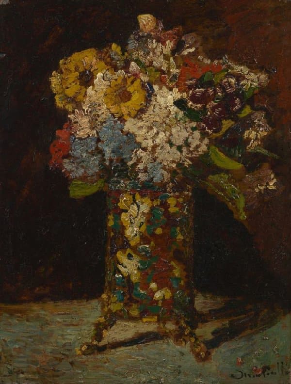 Адольф Монтичелли, Натюрморт с цветами