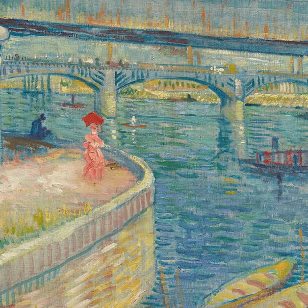 Ван Гог, Мосты через Сену (фрагмент картины)