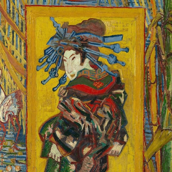 Ван Гог, Куртизанка, квадратный фрагмент