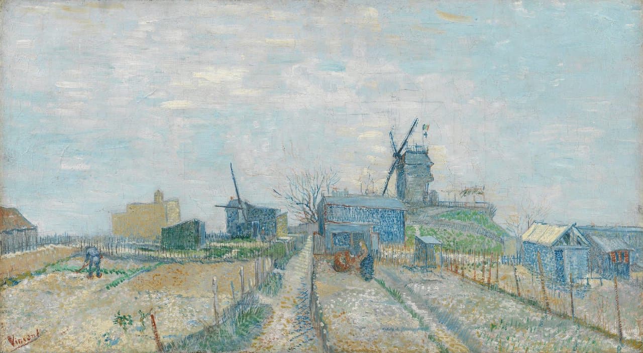 Ван Гог Монмартр: ветряные мельницы и огороды