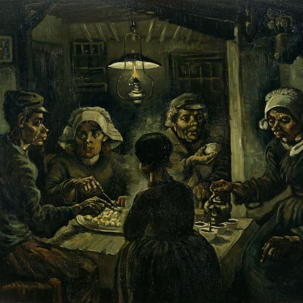 Едоки картофеля (Ван Гог), фрагмент