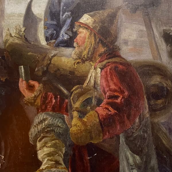 Николай Рерих, Пушкарь (1894) фрагмент картины