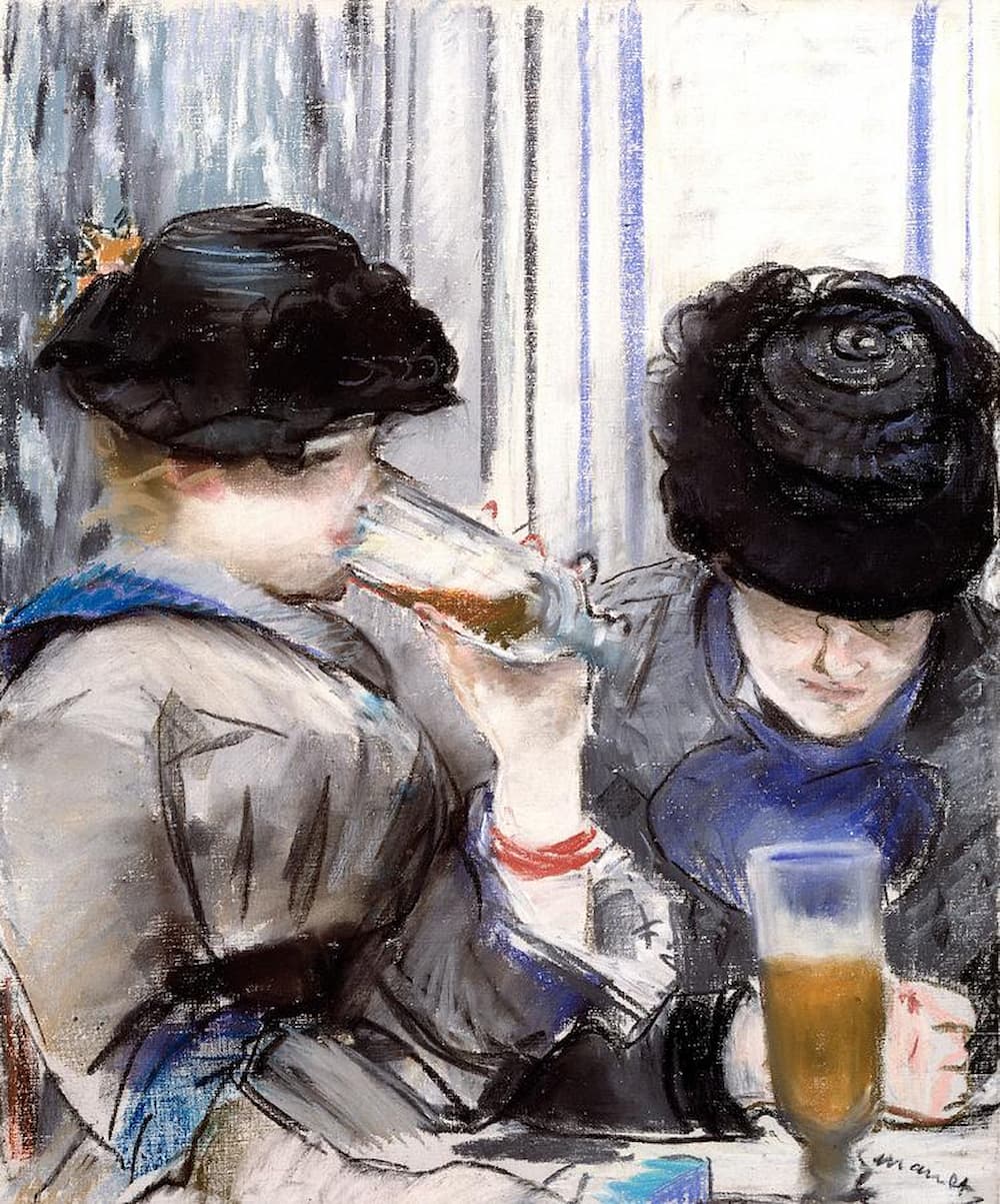 Две девушки, пьющие пиво (Эдуард Мане)