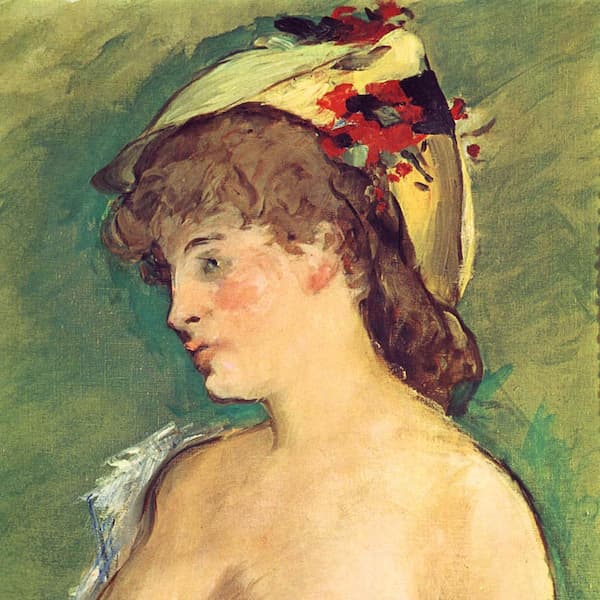 Блондинка с обнаженной грудью (Эдуард Мане), фрагмент