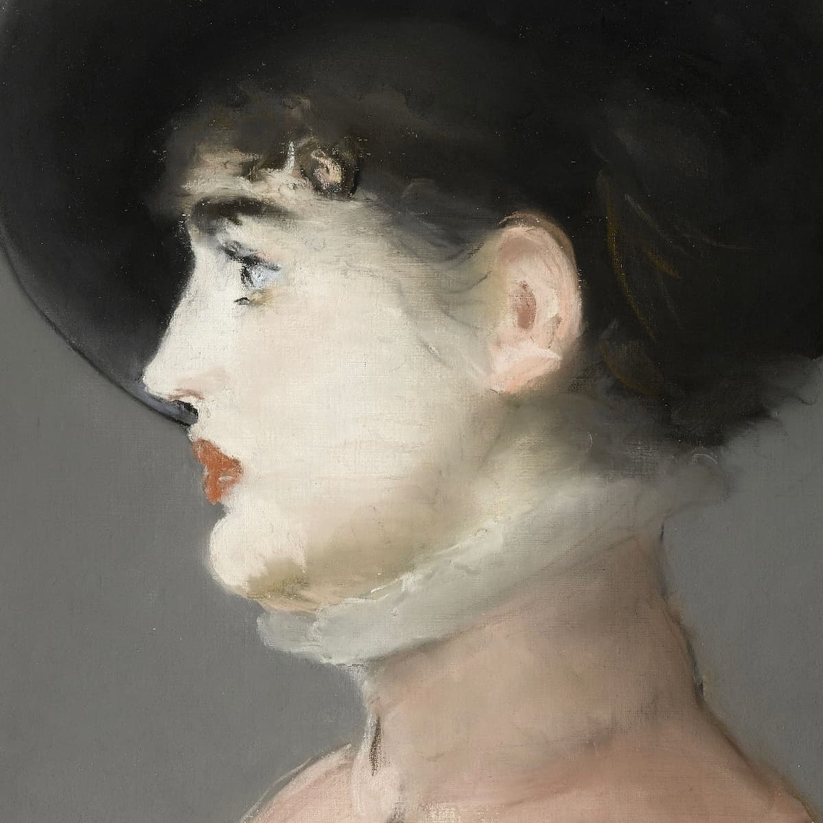 Портрет Ирмы Бруннер (Эдуард Мане), фрагмент головы