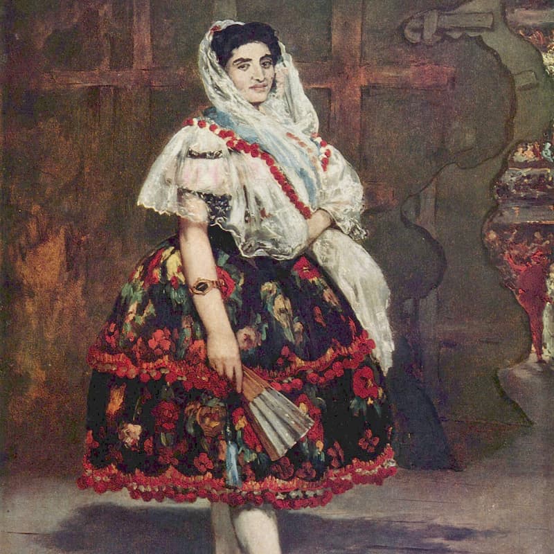 Лола из Валенсии (Эдуард Мане), фрагмент