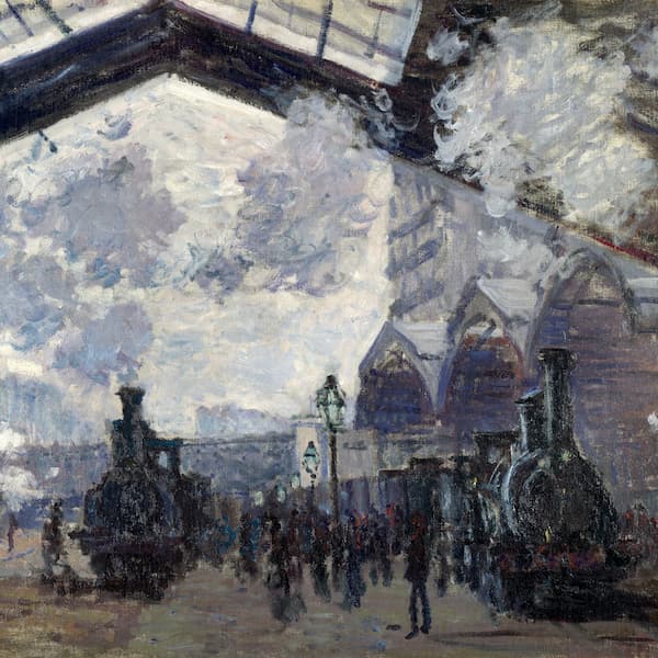 Вокзал Сен-Лазар (Клод Моне), фрагмент