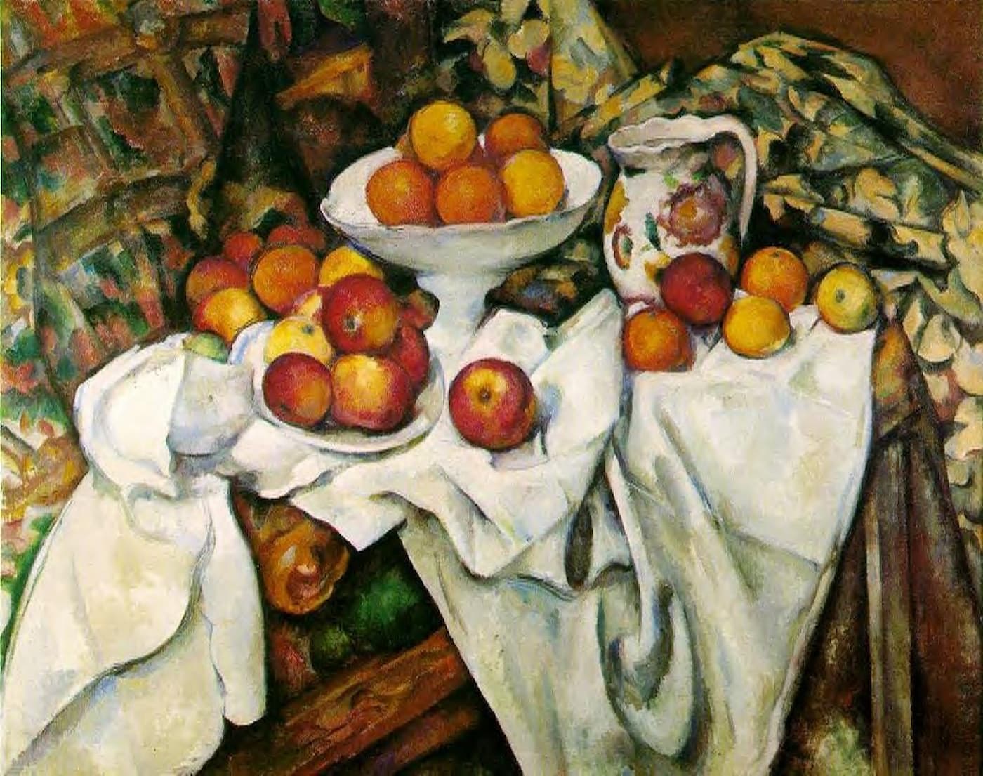 Натюрморт с яблоками и апельсинами (Поль Сезанн)