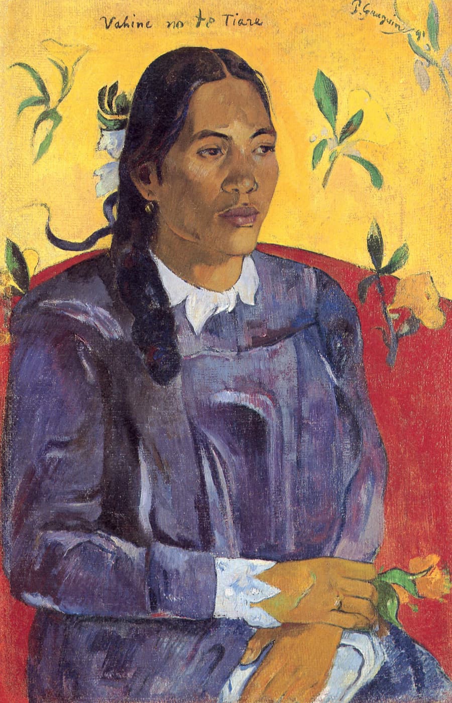 Женщина с цветком  (Поль Гоген)